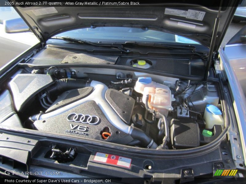  2005 Allroad 2.7T quattro Engine - 2.7 Liter Twin-Turbocharged DOHC 30-Valve V6