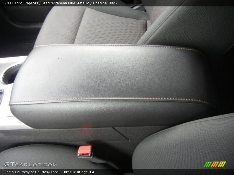 Mediterranean Blue Metallic / Charcoal Black 2011 Ford Edge SEL