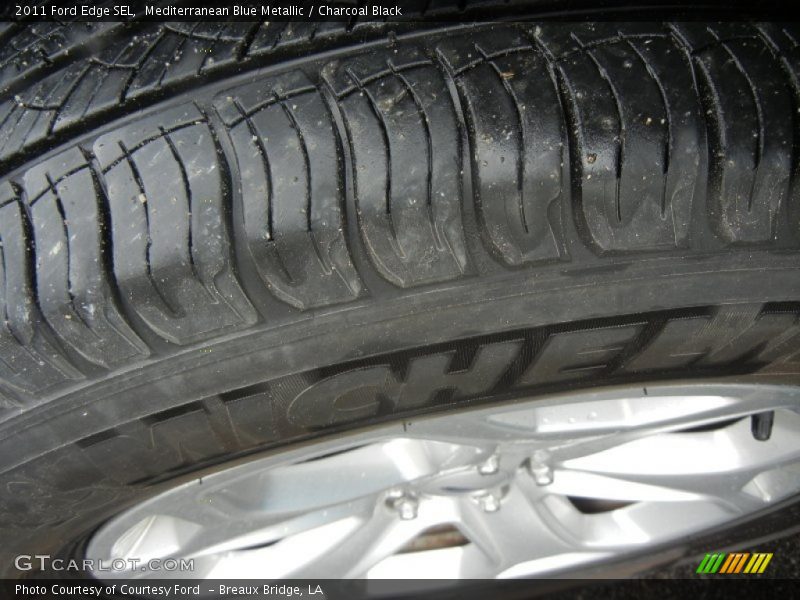 Mediterranean Blue Metallic / Charcoal Black 2011 Ford Edge SEL