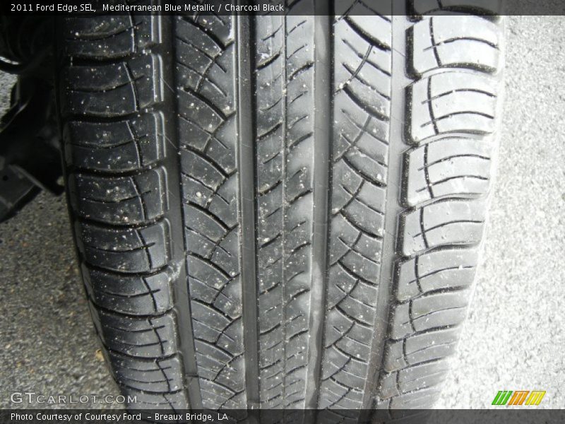 Mediterranean Blue Metallic / Charcoal Black 2011 Ford Edge SEL