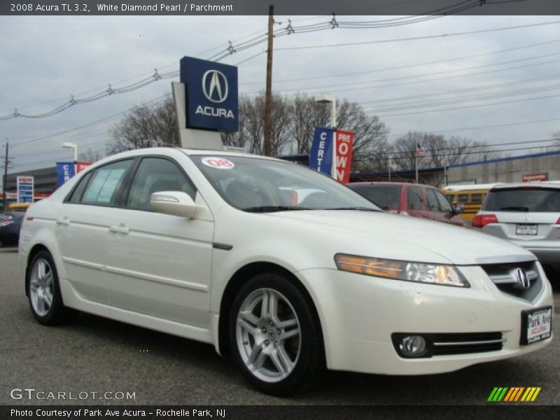 White Diamond Pearl / Parchment 2008 Acura TL 3.2