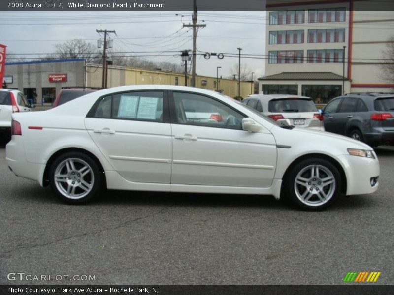 White Diamond Pearl / Parchment 2008 Acura TL 3.2