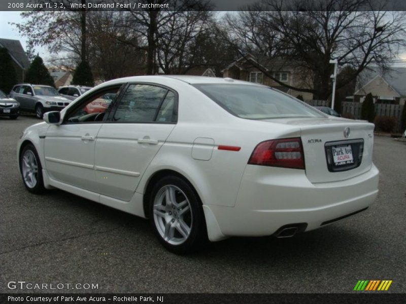 White Diamond Pearl / Parchment 2008 Acura TL 3.2