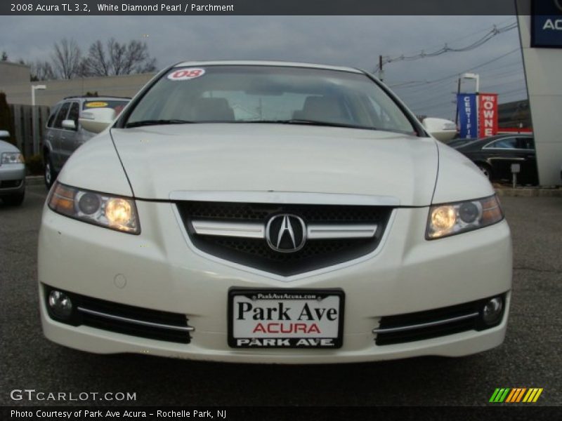 White Diamond Pearl / Parchment 2008 Acura TL 3.2