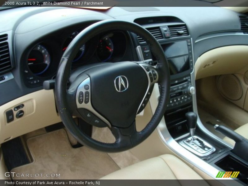 White Diamond Pearl / Parchment 2008 Acura TL 3.2