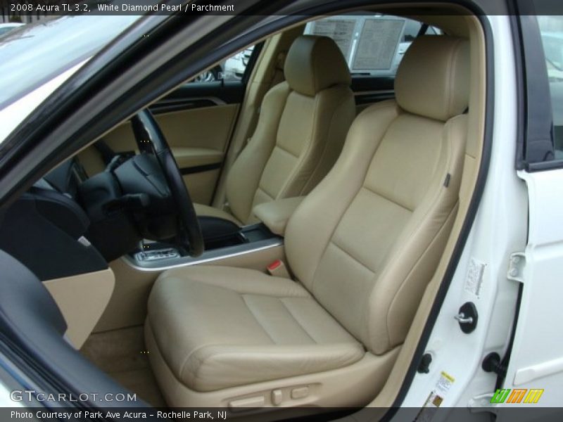 White Diamond Pearl / Parchment 2008 Acura TL 3.2