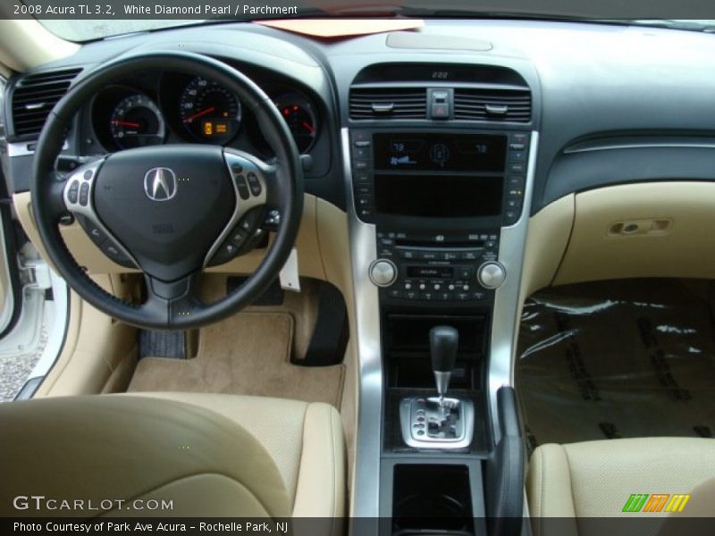 White Diamond Pearl / Parchment 2008 Acura TL 3.2