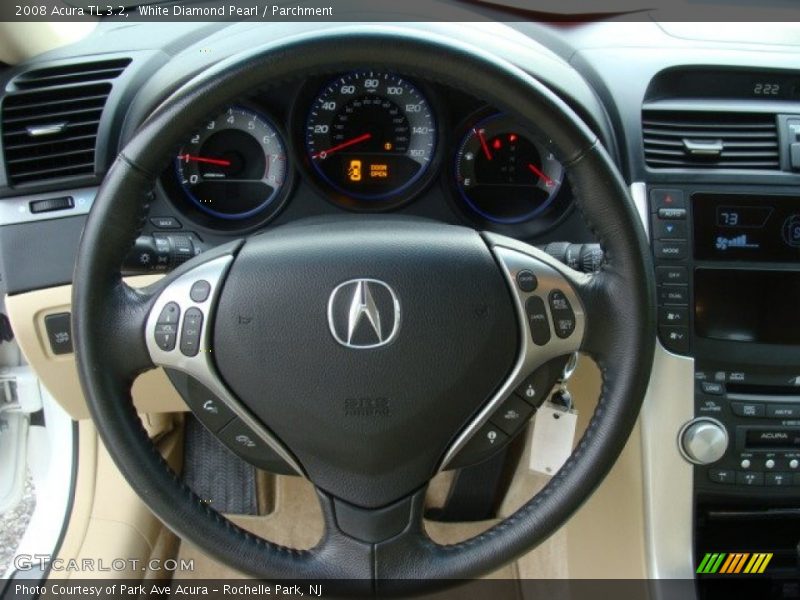 White Diamond Pearl / Parchment 2008 Acura TL 3.2