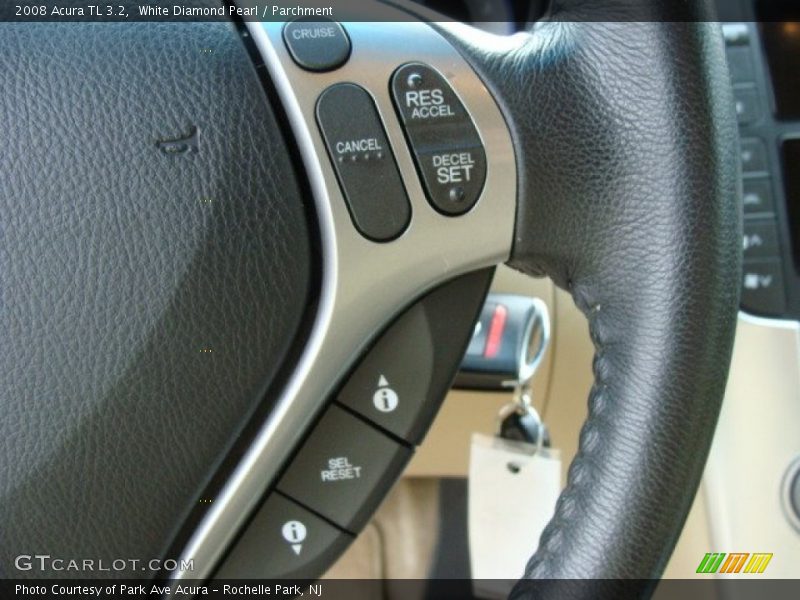 White Diamond Pearl / Parchment 2008 Acura TL 3.2
