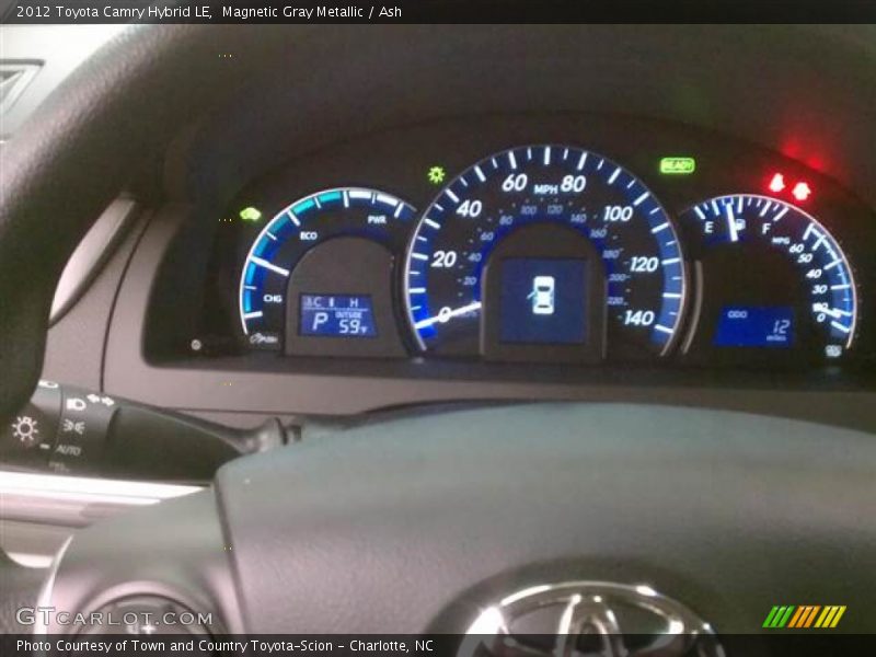 Magnetic Gray Metallic / Ash 2012 Toyota Camry Hybrid LE