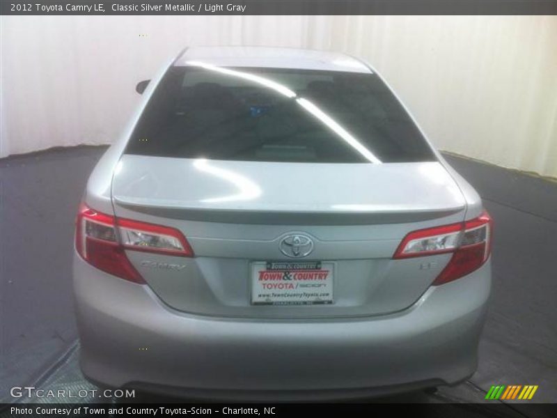 Classic Silver Metallic / Light Gray 2012 Toyota Camry LE