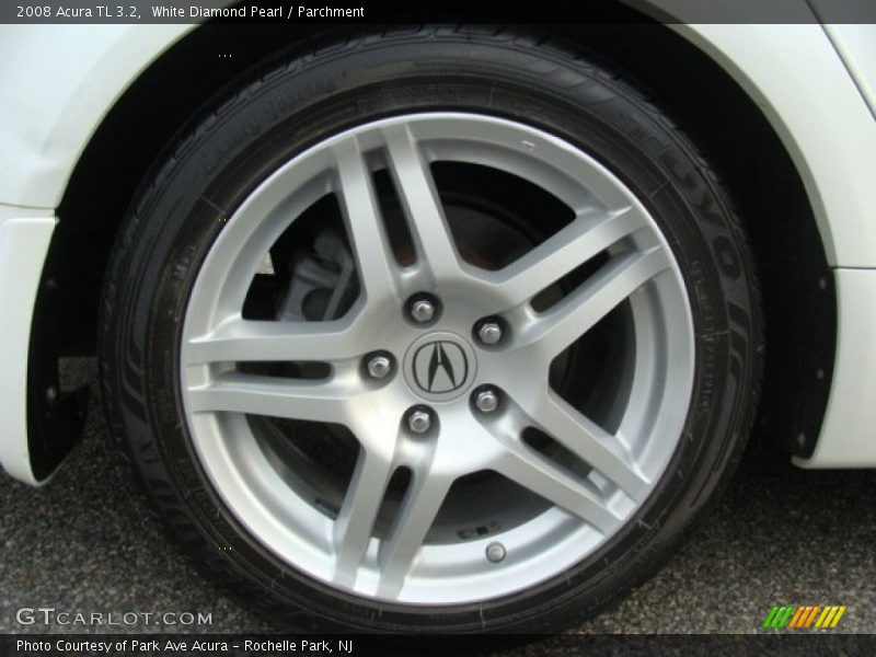 White Diamond Pearl / Parchment 2008 Acura TL 3.2