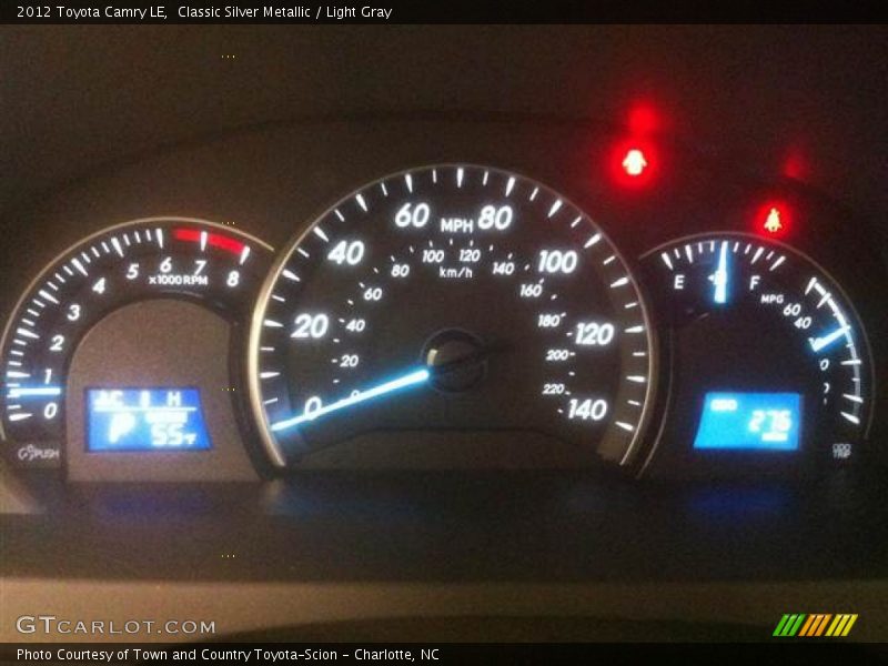 Classic Silver Metallic / Light Gray 2012 Toyota Camry LE