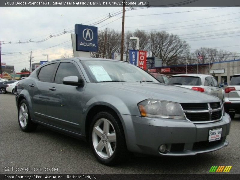 Silver Steel Metallic / Dark Slate Gray/Light Slate Gray 2008 Dodge Avenger R/T