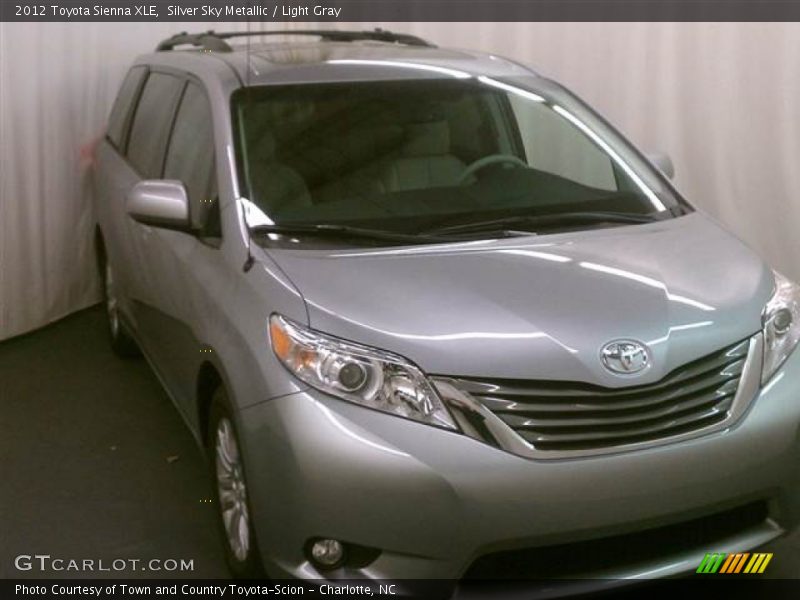 Silver Sky Metallic / Light Gray 2012 Toyota Sienna XLE