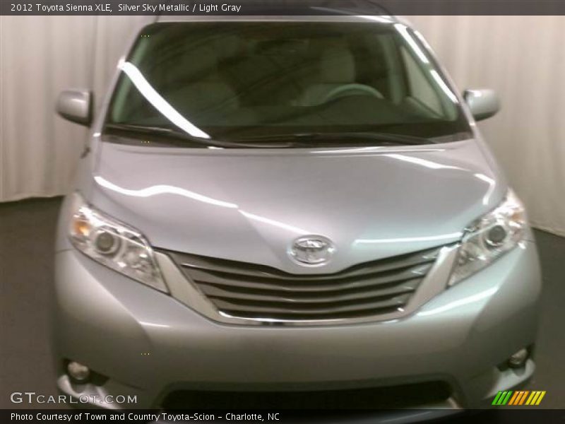 Silver Sky Metallic / Light Gray 2012 Toyota Sienna XLE