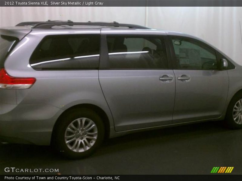 Silver Sky Metallic / Light Gray 2012 Toyota Sienna XLE