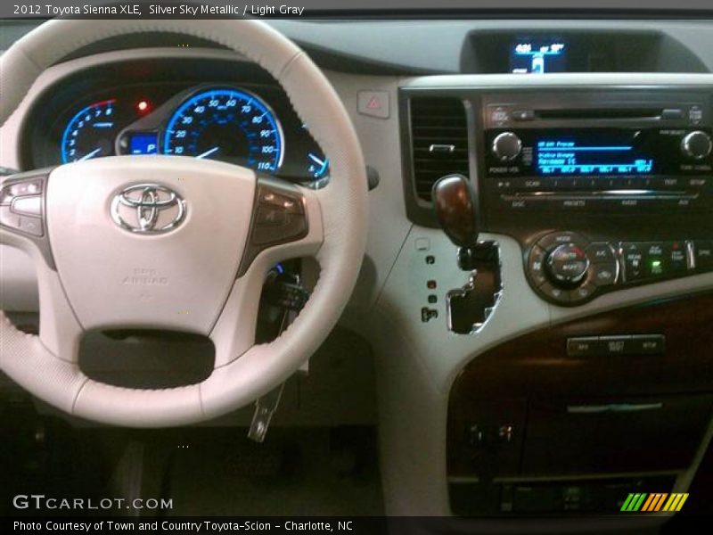 Silver Sky Metallic / Light Gray 2012 Toyota Sienna XLE