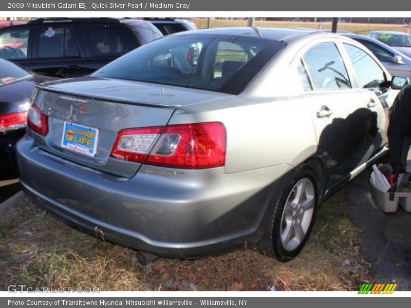 Quick Silver Pearl / Medium Gray 2009 Mitsubishi Galant ES