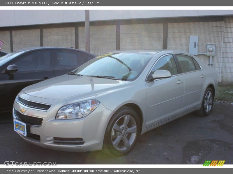 Gold Mist Metallic / Titanium 2011 Chevrolet Malibu LT