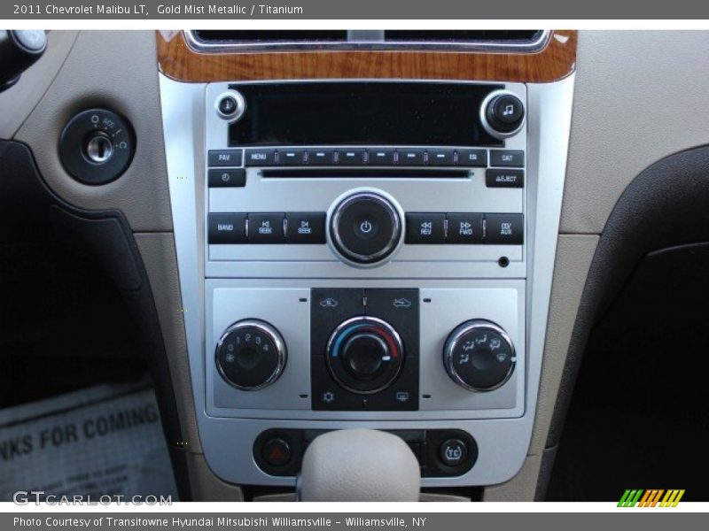 Gold Mist Metallic / Titanium 2011 Chevrolet Malibu LT