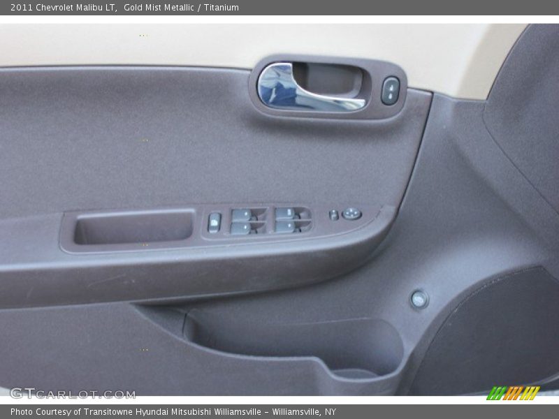 Gold Mist Metallic / Titanium 2011 Chevrolet Malibu LT