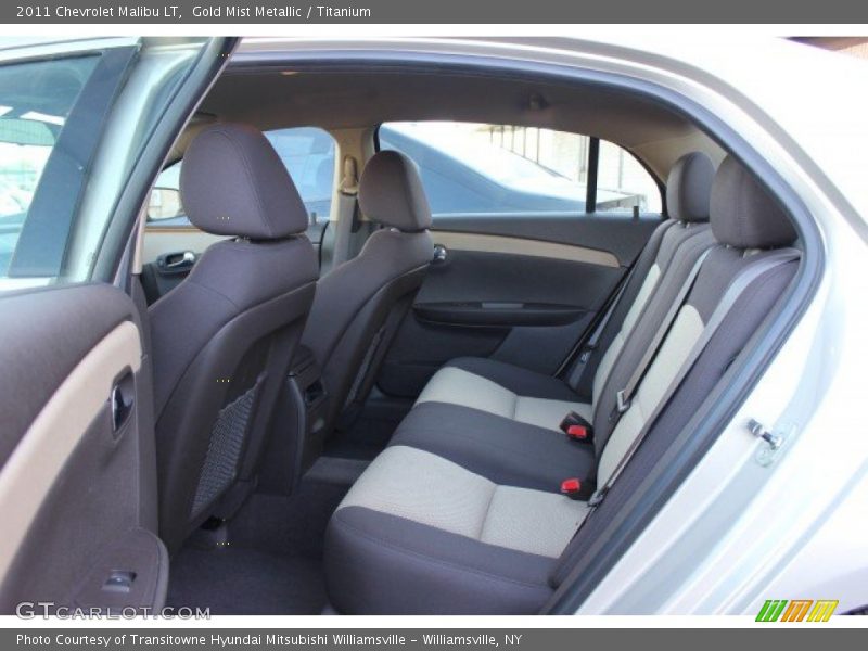 Gold Mist Metallic / Titanium 2011 Chevrolet Malibu LT