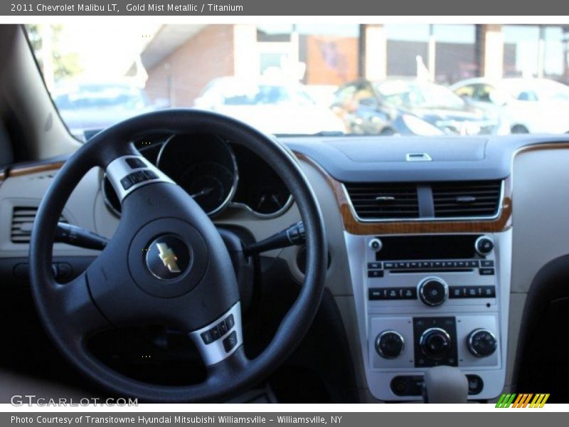 Gold Mist Metallic / Titanium 2011 Chevrolet Malibu LT