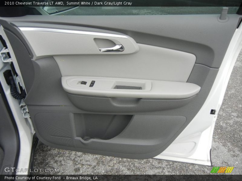 Summit White / Dark Gray/Light Gray 2010 Chevrolet Traverse LT AWD