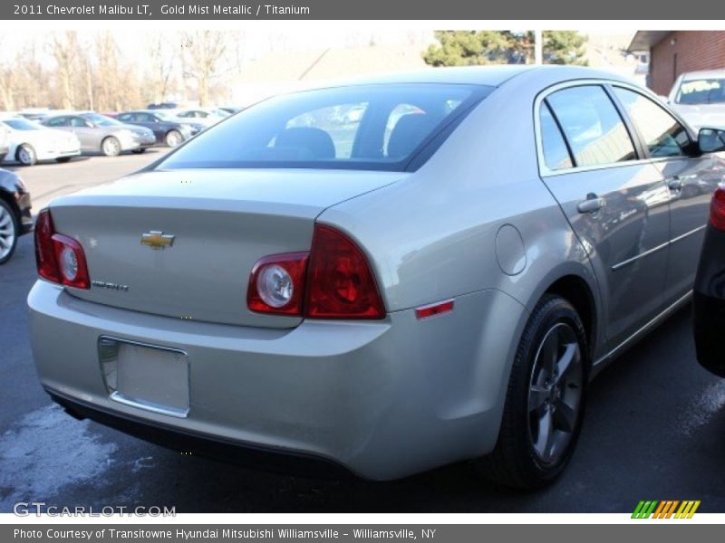 Gold Mist Metallic / Titanium 2011 Chevrolet Malibu LT