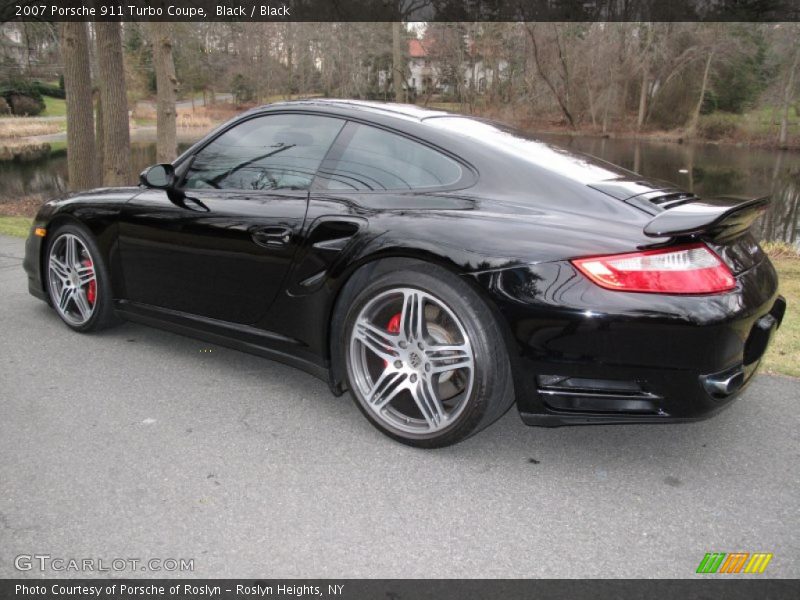 Black / Black 2007 Porsche 911 Turbo Coupe