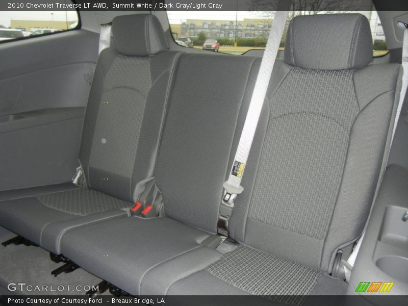 Summit White / Dark Gray/Light Gray 2010 Chevrolet Traverse LT AWD