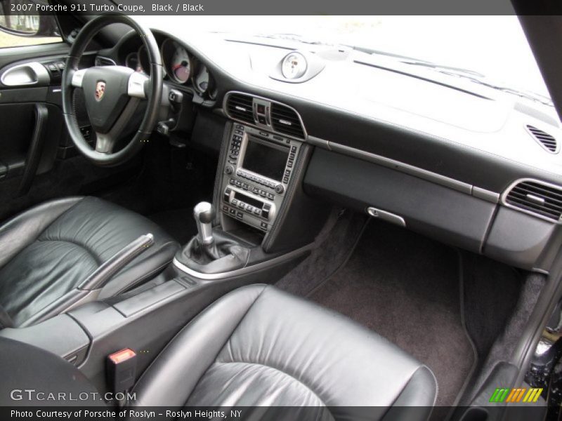 Black / Black 2007 Porsche 911 Turbo Coupe