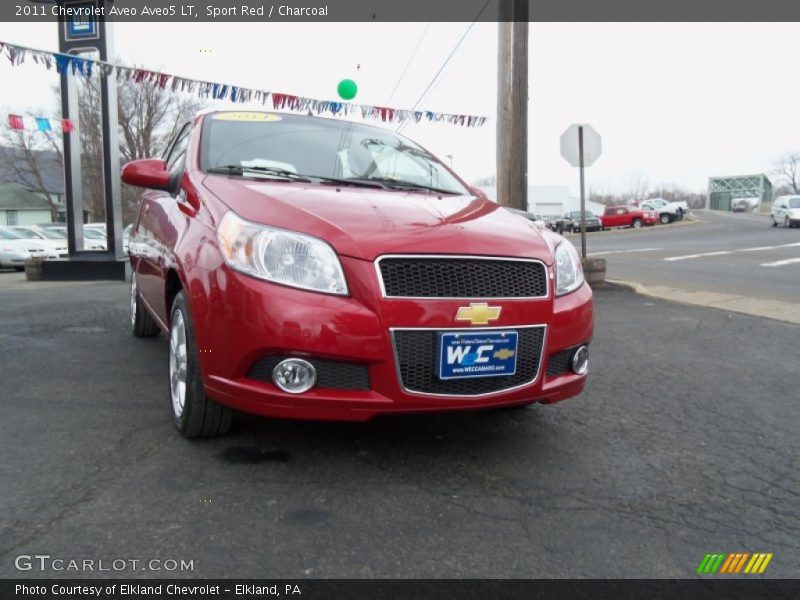 Sport Red / Charcoal 2011 Chevrolet Aveo Aveo5 LT