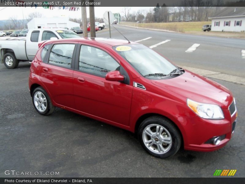 Sport Red / Charcoal 2011 Chevrolet Aveo Aveo5 LT