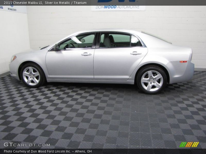 Silver Ice Metallic / Titanium 2011 Chevrolet Malibu LS
