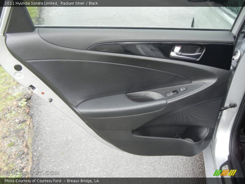 Radiant Silver / Black 2011 Hyundai Sonata Limited