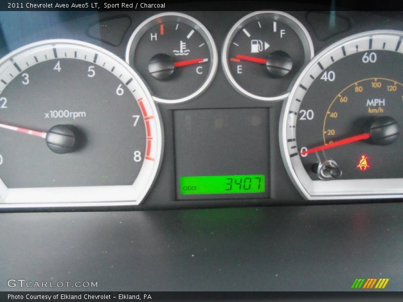 Sport Red / Charcoal 2011 Chevrolet Aveo Aveo5 LT