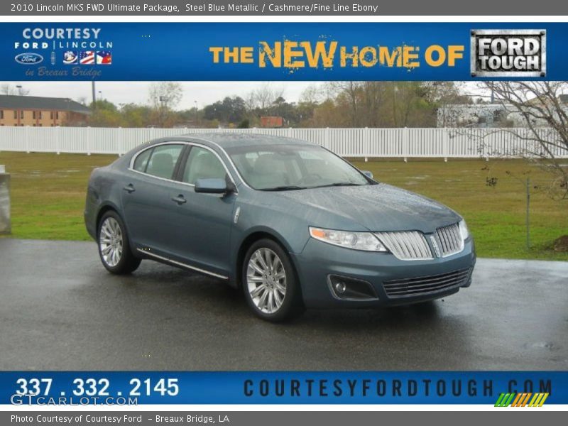 Steel Blue Metallic / Cashmere/Fine Line Ebony 2010 Lincoln MKS FWD Ultimate Package