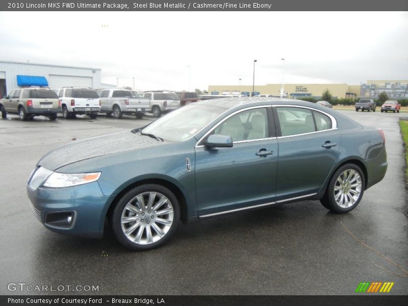 Steel Blue Metallic / Cashmere/Fine Line Ebony 2010 Lincoln MKS FWD Ultimate Package