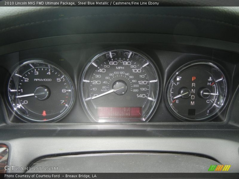 Steel Blue Metallic / Cashmere/Fine Line Ebony 2010 Lincoln MKS FWD Ultimate Package