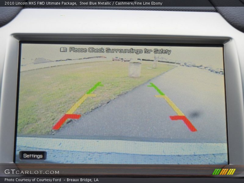 Steel Blue Metallic / Cashmere/Fine Line Ebony 2010 Lincoln MKS FWD Ultimate Package