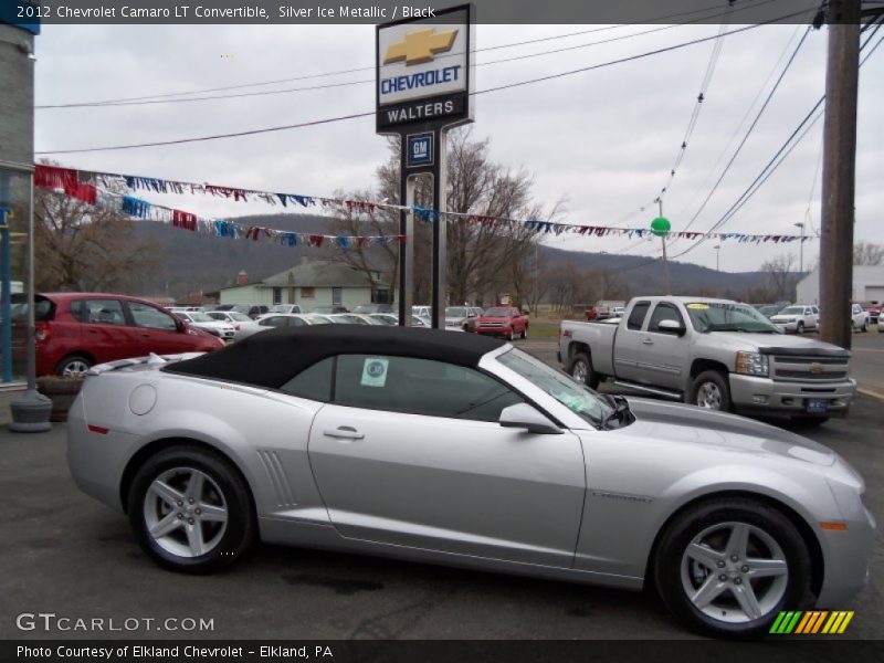 Silver Ice Metallic / Black 2012 Chevrolet Camaro LT Convertible