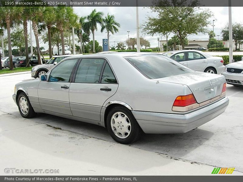 Brilliant Silver Metallic / Grey 1995 Mercedes-Benz S 420 Sedan