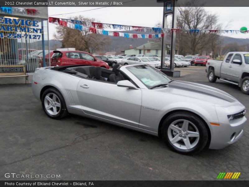 Silver Ice Metallic / Black 2012 Chevrolet Camaro LT Convertible