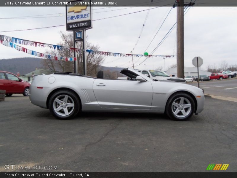 Silver Ice Metallic / Black 2012 Chevrolet Camaro LT Convertible