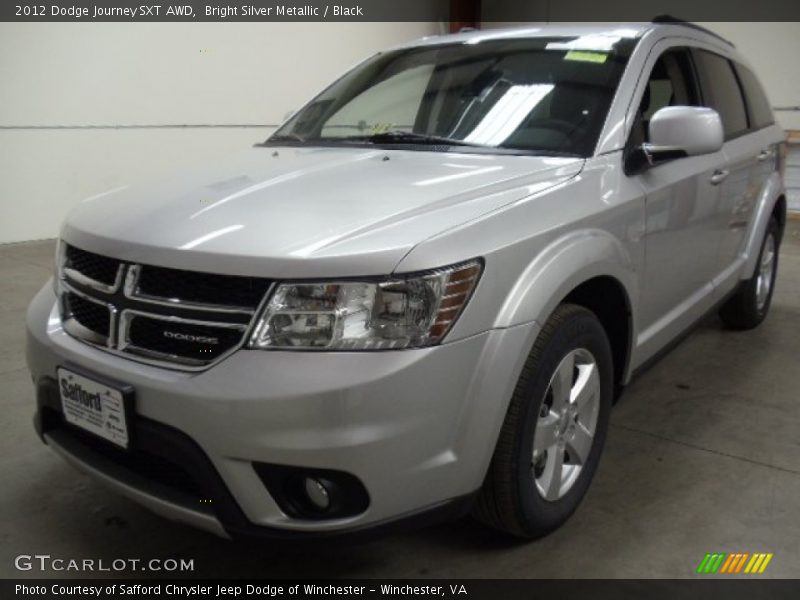 Bright Silver Metallic / Black 2012 Dodge Journey SXT AWD