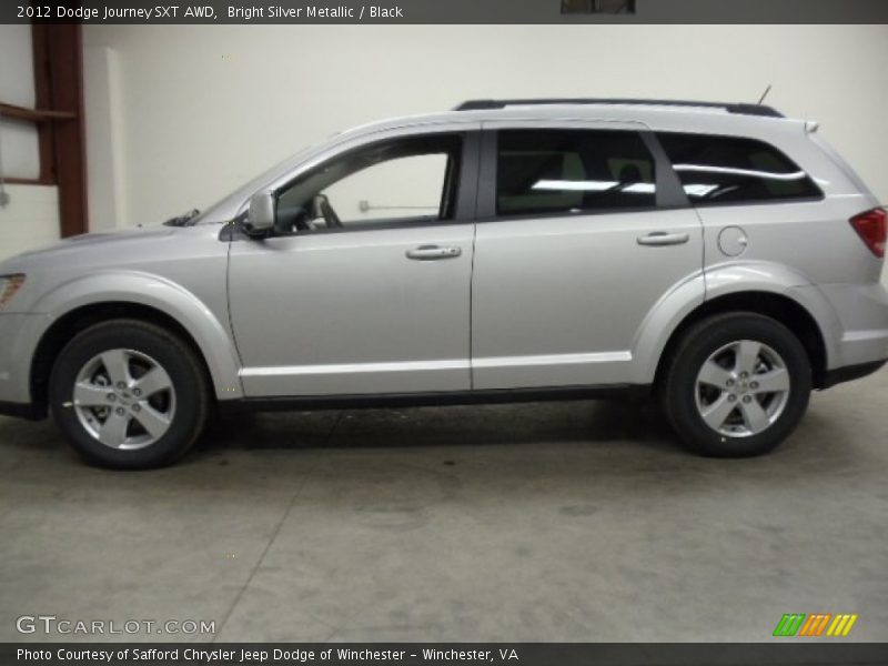 Bright Silver Metallic / Black 2012 Dodge Journey SXT AWD