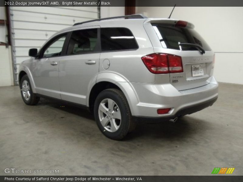 Bright Silver Metallic / Black 2012 Dodge Journey SXT AWD