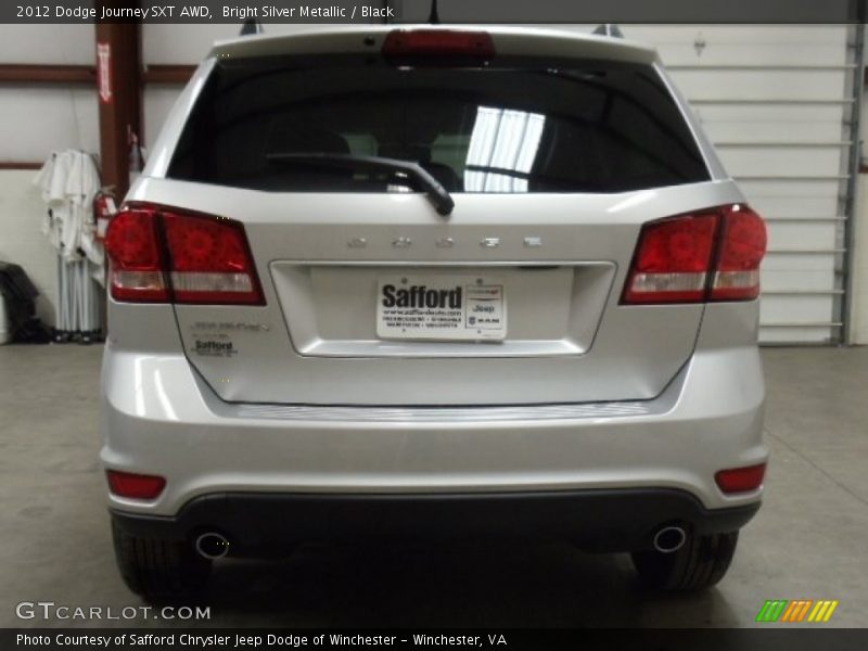 Bright Silver Metallic / Black 2012 Dodge Journey SXT AWD